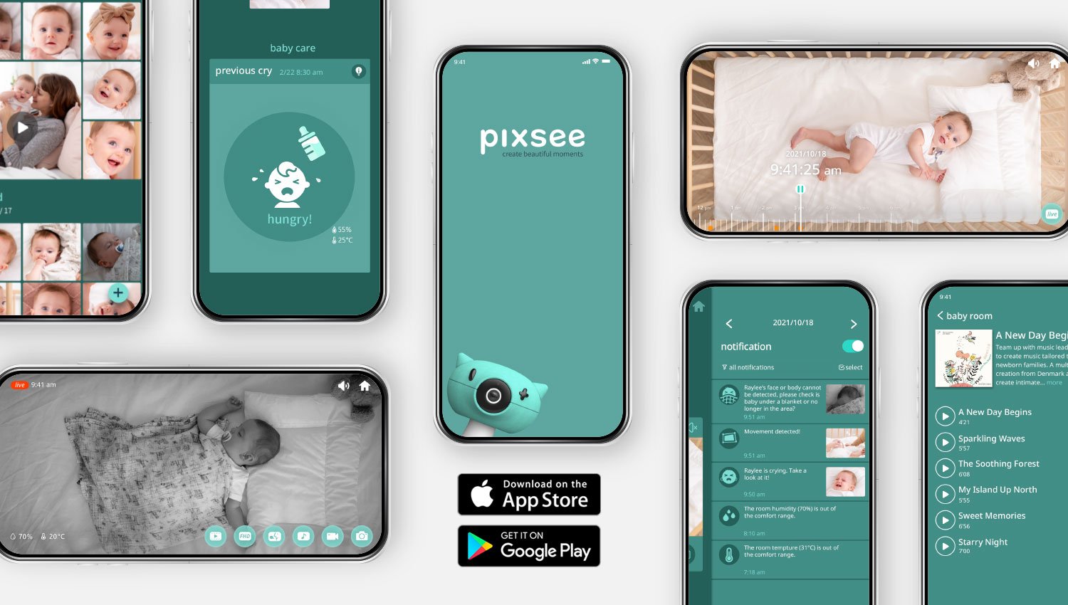 pixsee smart camera baby monitor 