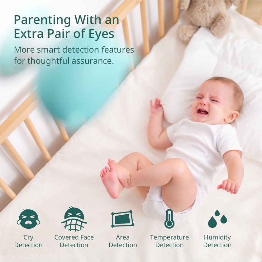 monitor your baby when they are sleeping with a smart camera