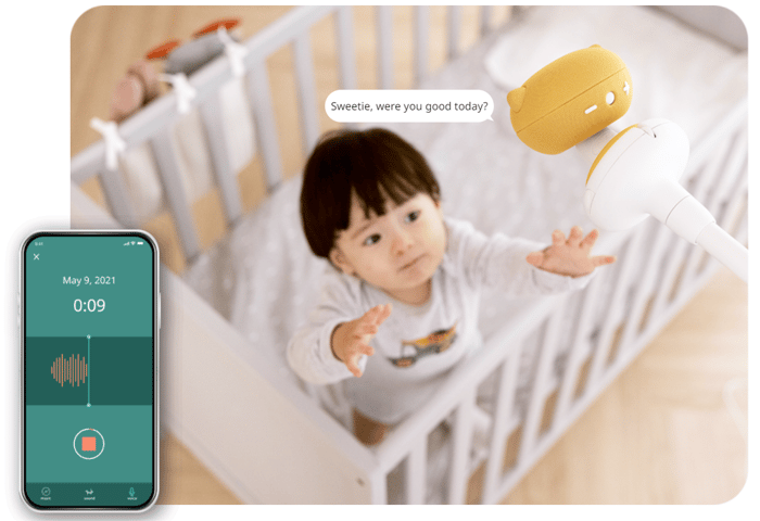 Play Pre-recorded Lullabies or Stories by You